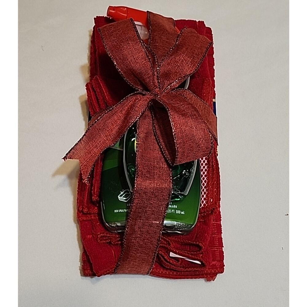 Palmolive Gift Set Dish Towels Hand Towel Palmolive Spray Away & Palmolive Red